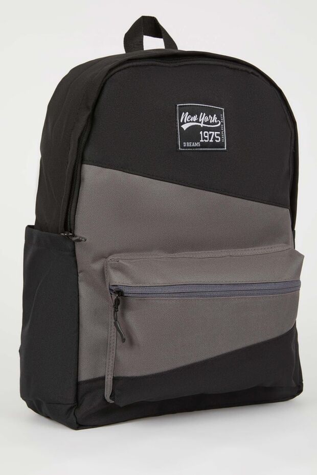 Unisex Su Geçirmez Kumaş Okul Sırt Çantası A9333axns - 2