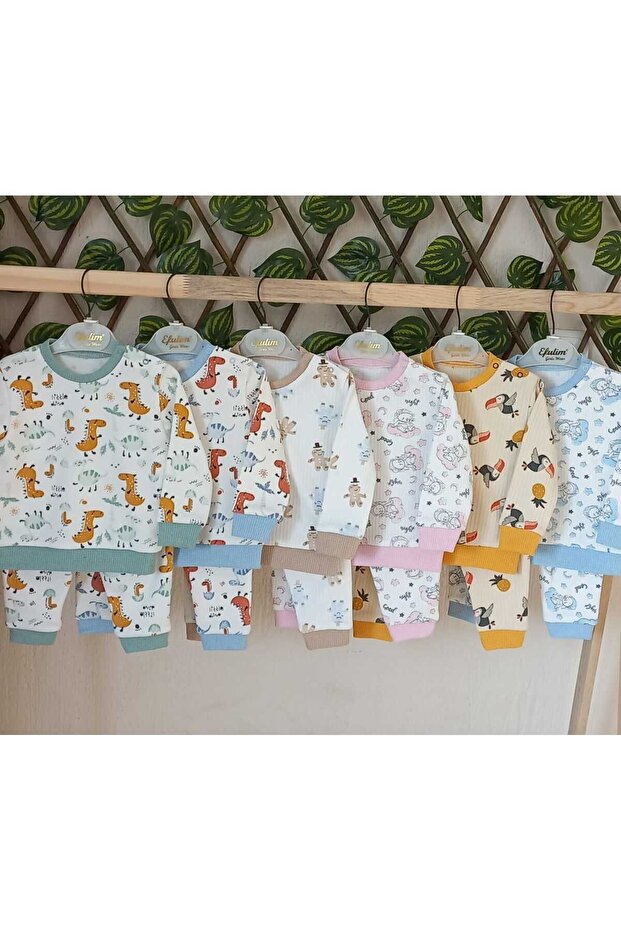 طقم بيجامة بطبعة ببغاء - 3