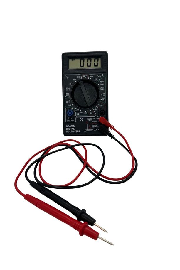 Elektronik Set Süper 3'lü 830 Pin Breadboard, 40'lı E-e Jumper Ve Multimetre Ölçü Aleti 9v Pil Dahil - 6
