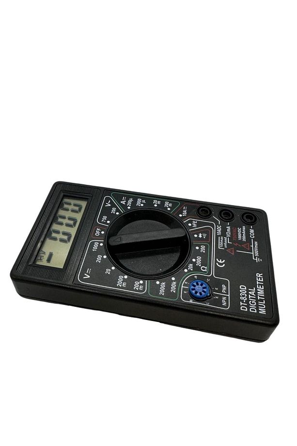 Elektronik Set Süper 3'lü 830 Pin Breadboard, 40'lı E-e Jumper Ve Multimetre Ölçü Aleti 9v Pil Dahil - 8