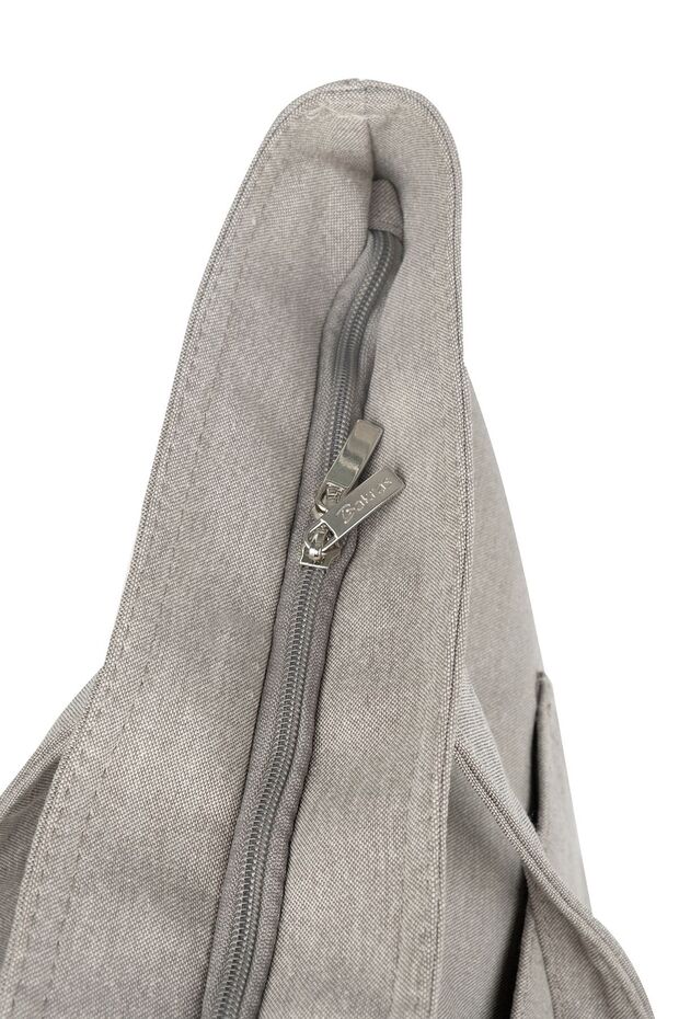 Light Gray Canvas Shopper Tote - Large Size, Multi-purpose - 3