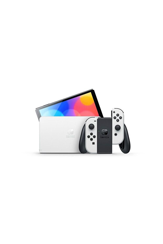 Switch OLED Console with White Joy-Con - 5