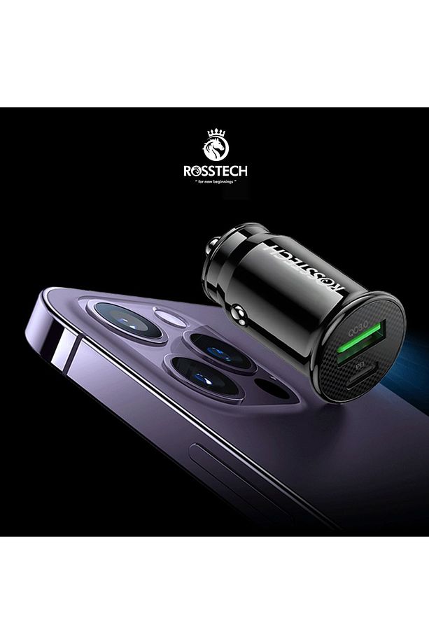 20w PD + Usb-A Quick Charge 3.0 Süper Hızlı Dual Port Araç Çakmaklık Şarj Cihazı - 6