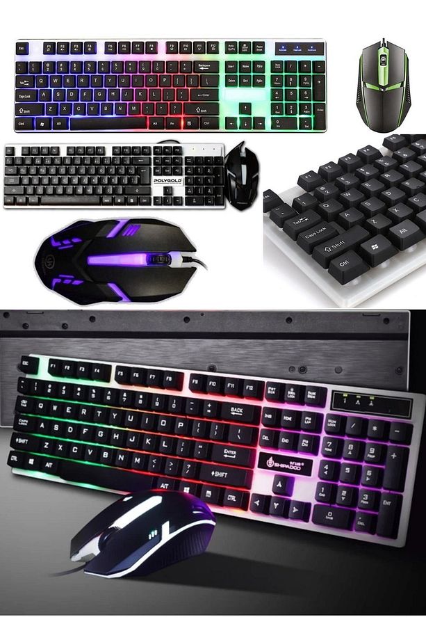 Oyunlarda Üstün Performans Ergonomik Klavye Ve Fare Seti Yüksek Hassasiyet En Iyi Oyun Deneyimi Game - 1