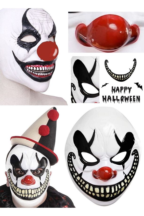 Freak Show Joker Maske Korkunç Joker Kostümü Freak Show Joker Maske Yetişkinler Ve Çocuklar Için - 8