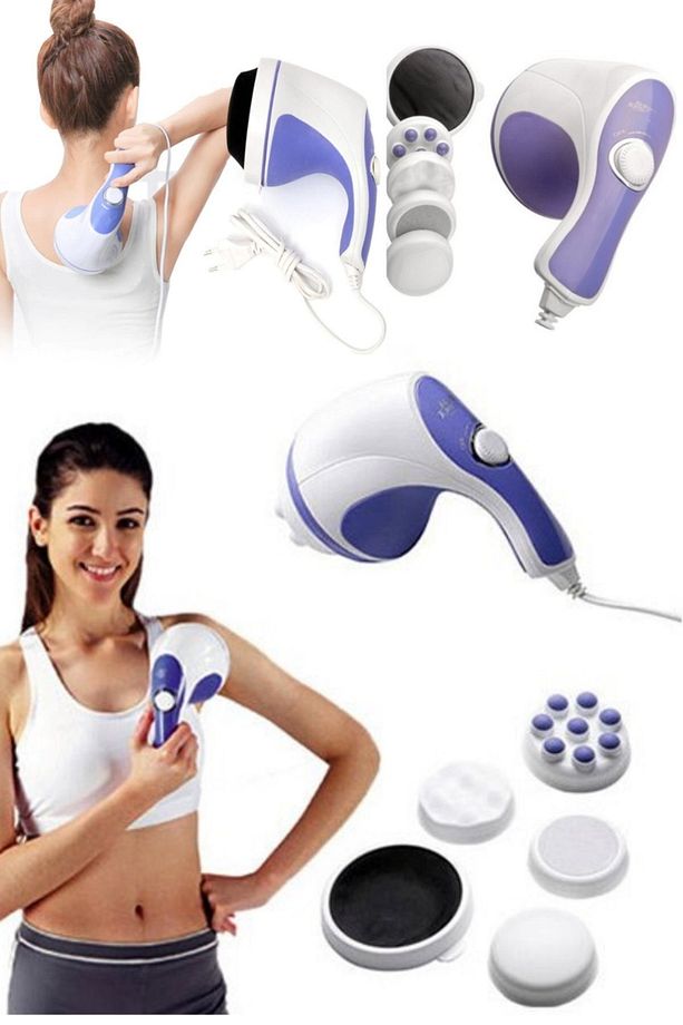 4 Başlıklı Masaj Aleti Sağlık Fizik Tedavi Masaj Seti - 6