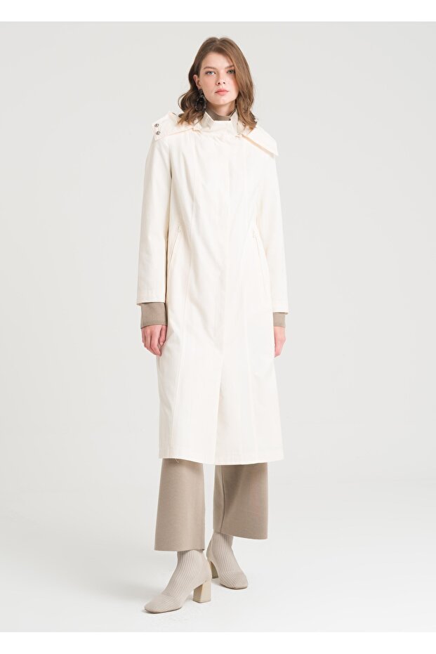 Kapşonlu Trençkot - 3