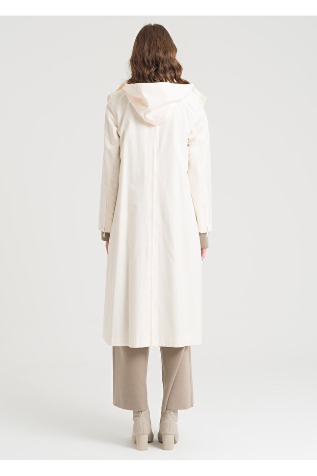 Kapşonlu Trençkot - 4