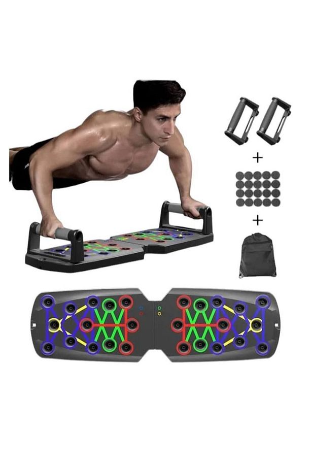 İkili Şınav tahtası Şınav Çekme Çalışma Aleti Push Up Tahtası Çok Fonksiyonlu Spor Aleti 80 - 100 c - 2