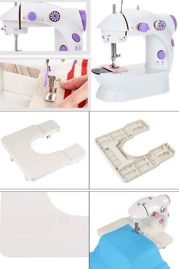Evde Seyehatte Işte Pratik Sanat Moda Dikiş Hız Ayarlı Dikiş Makinesi Taşınabilir Dikiş Makinesi - 8