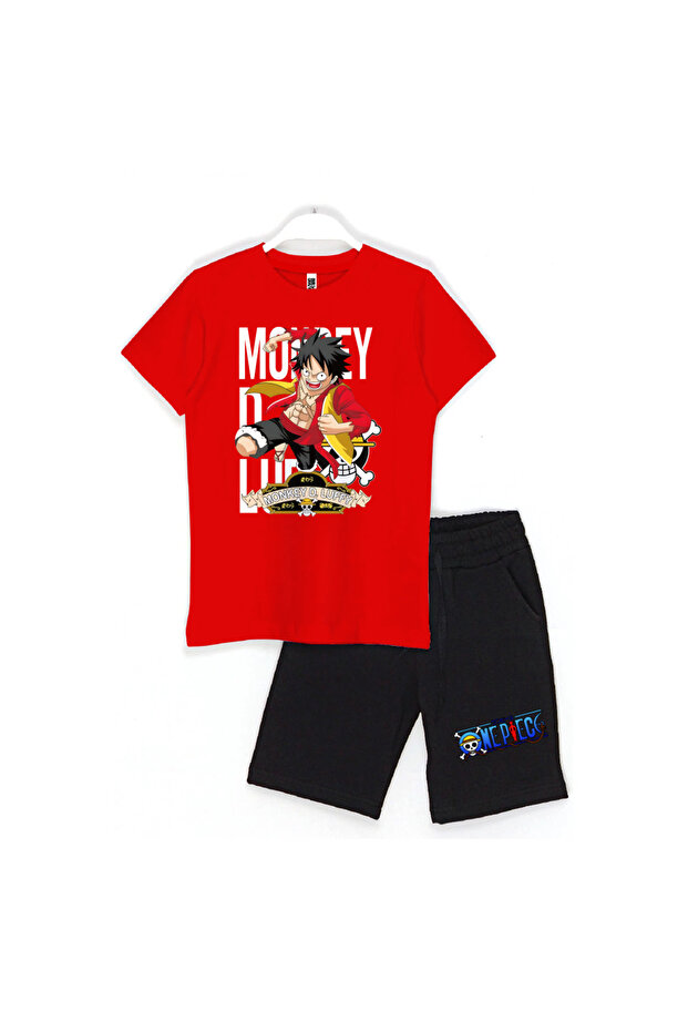 طقم شورت للأطفال من قطعة واحدة Monkey D Luffy
