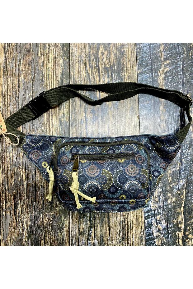 Ethnic Authentic Bohemian Patterned Daily Travel Use Shoulder and Waist Bag
