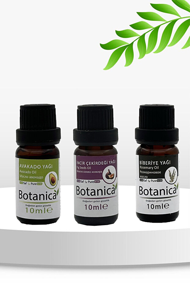 3-Piece Facial Care Set: Avocado, Fig, Rosemary (3 x 10 ml = 30 ml) Anti-aging