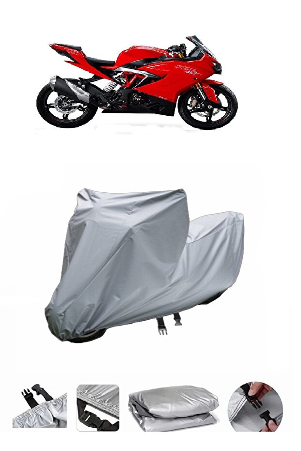TVS Apache RR310 - دراجة نارية سميكة للغاية، مشمع متوافق مع الحقيبة الخلفية