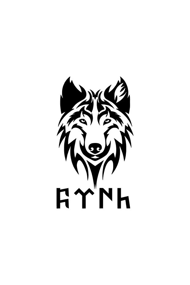 Wolf Fur Sticker Auto Motor Laptop Wall Foil Sticker 25X32 cm