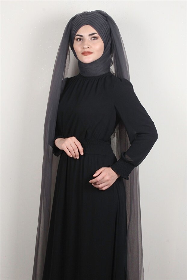 Âlâ Tül Şal 2021-4 Antrasit - 3