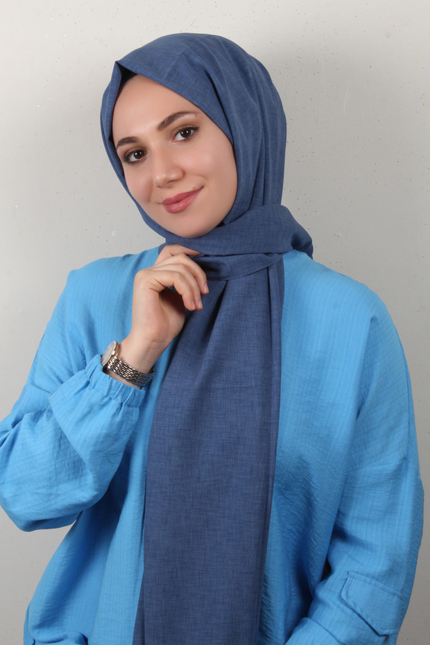 Lidya Şal 2769-26 İndigo - 2