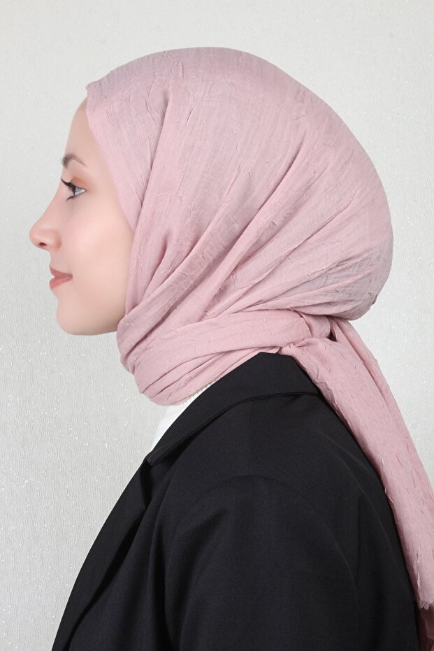 Bambu Kraşlı Şal 2724-59 Rose - 1