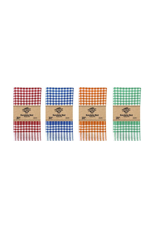 Vi̇ndex Home Drying Cloth 3 Pack