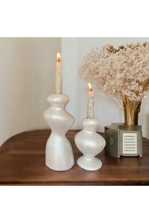 Sedefli Dekoratif Kutu & Vazo & Şamdan - 4