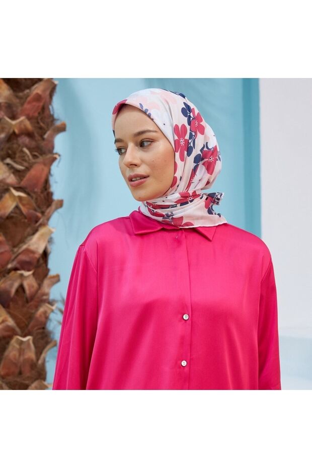 Cotton Scarf Daisy Pattern - 2