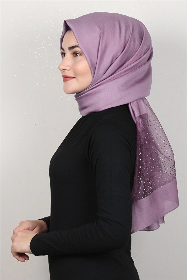 1606-23 موديل أرجواني حجري شال حصري