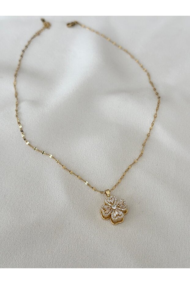 Yonca gold kolye - 1