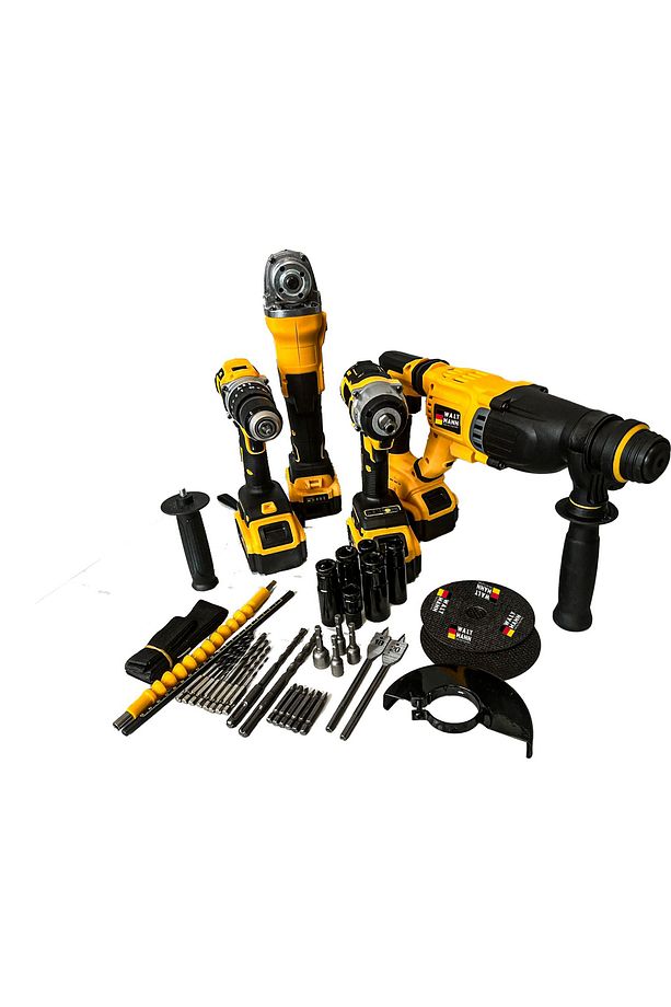 Yok 4'lü Set WM350 (Şarjlı Hilti+Şarjlı Spral+Somun SIKMA+10MM Çelik Mandren Akülü 2 Yıl 24 Volt 0 - 1