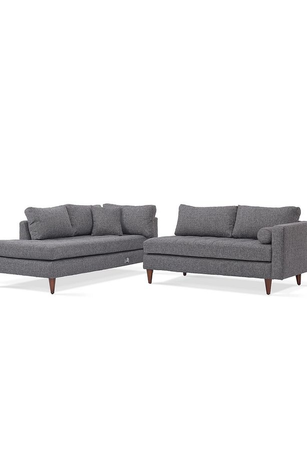 Vipa Minnesota Sol Sabit Oturum R+2 L Köşe Takımı - İskandinav Tasarım, Salon ve Oturma Odası İçin - 3