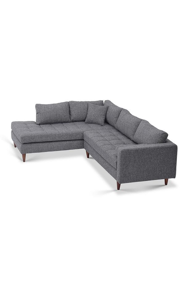 Vipa Minnesota Sol Sabit Oturum R+2 L Köşe Takımı - İskandinav Tasarım, Salon ve Oturma Odası İçin - 6
