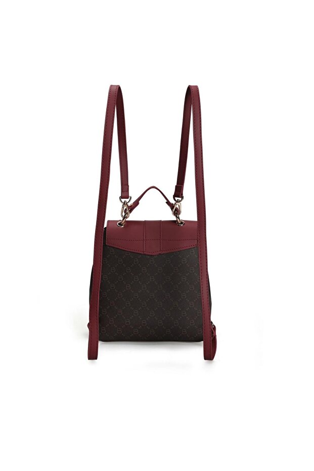 حقيبة ظهر نسائية منقوشة - 6