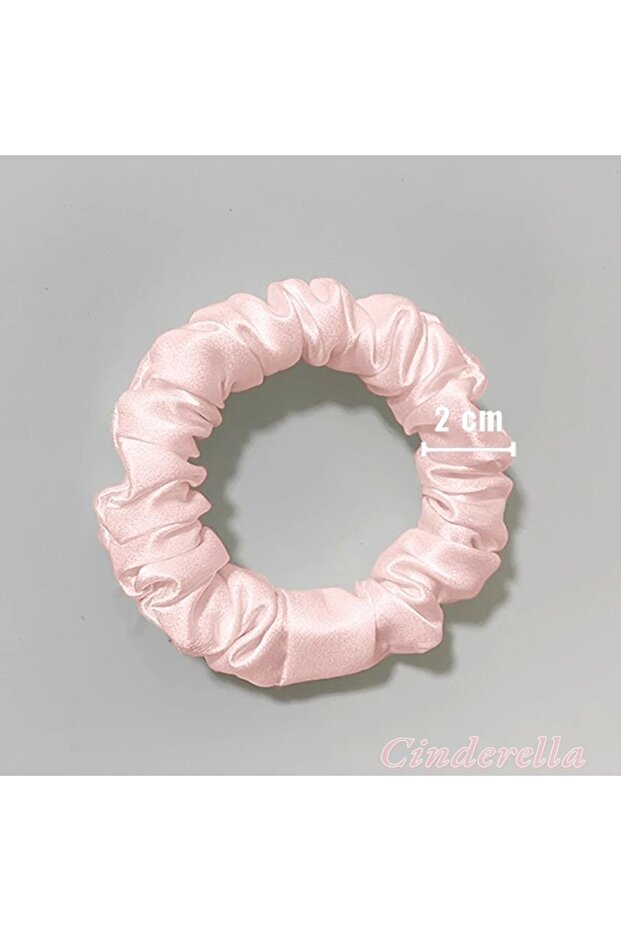 100% Pure Mulberry Silk Women's Scrunchie Hair Tie Pink - Soft Comfortable Elastic Scrunchie for Sleep
