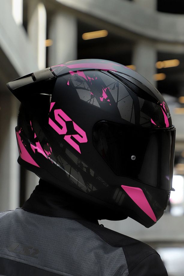 Rapıd 2 Race Palımnesıs Mat Siyah-Pembe Kask - 2