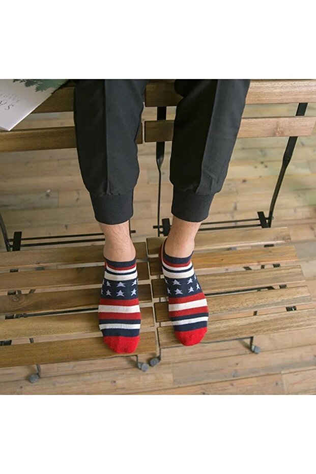 عبوة من 5 جوارب ملونة منقوشة - 3