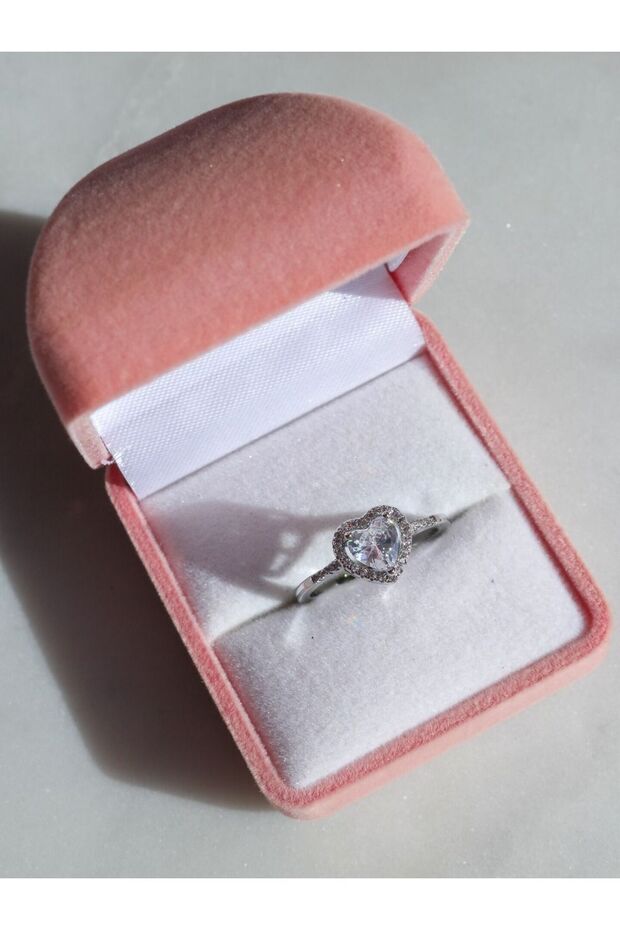 Glittering Heart Ring - 1