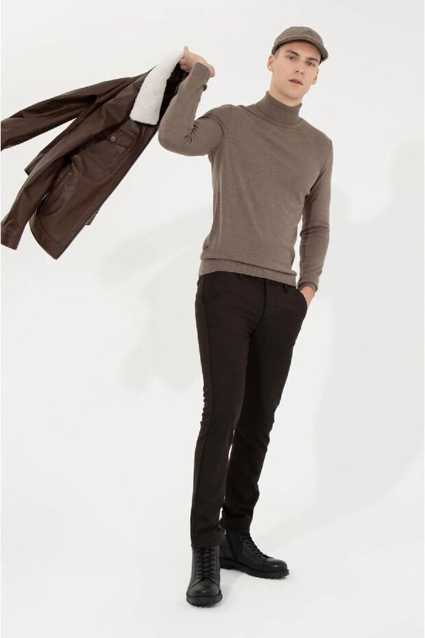 Slim Fit Basic Triko Kazak - 1