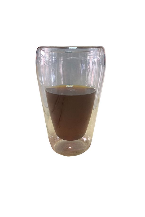 Yeni Stil Çift Cidarlı Uzun Bardak 400 ml Su, Meşrubat, Nescafe, Latte Bardağı 4 Adet - 2258 - 7