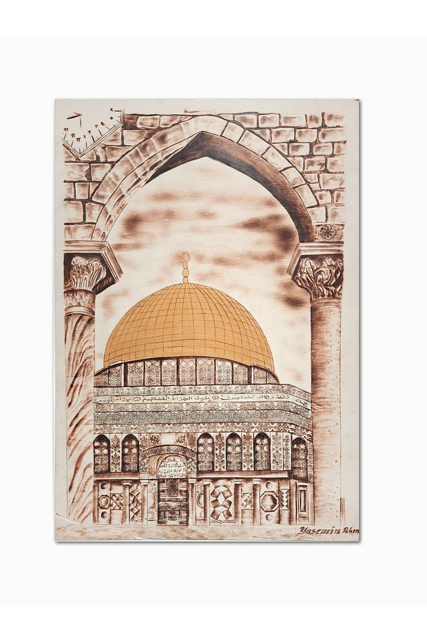 Ahşap Yakma Tablo: Kudüs Çalışması - 1