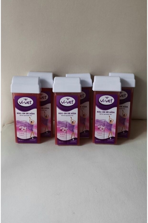 Vi-vet Pudralı Kartuş Sir Ağda 100ml 6'lı Set - 1