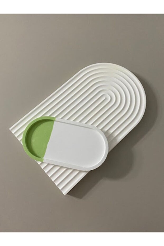 Arch Set of 2 Decorative Concrete Presentation Tray and Serving Plate