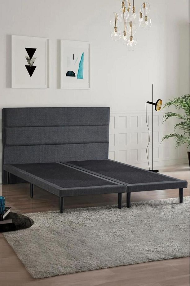 Niron Slim Pocket Yatak Seti - Çift Kişilik Paket Yaylı Yatak, Gri Metal Baza Ve Başlık Takımı - 8