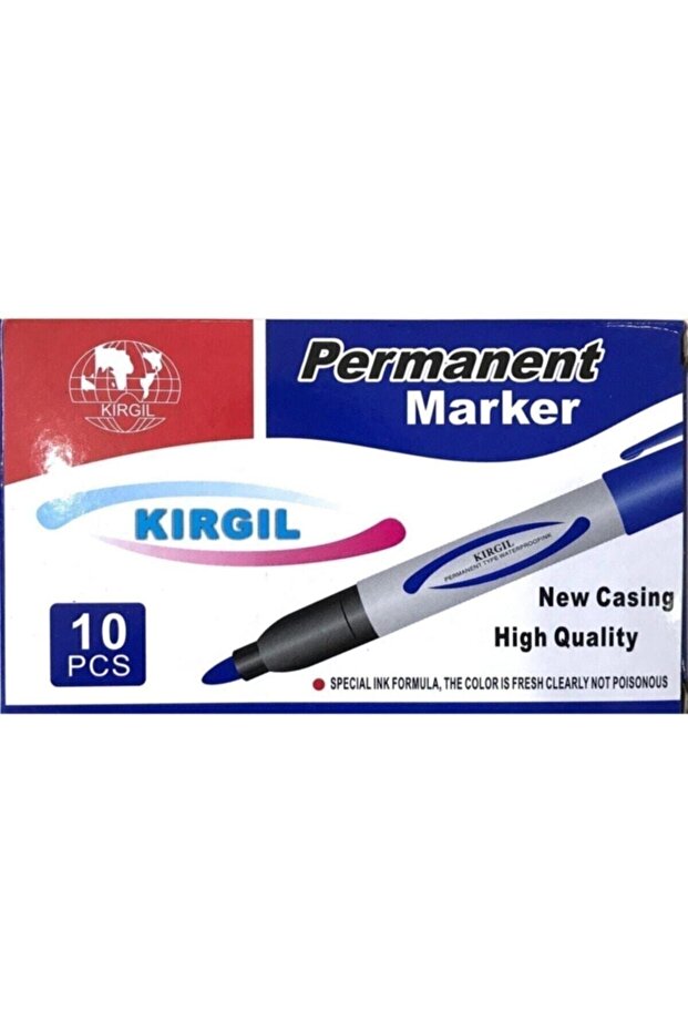 Navy Blue Marker Pen Felted Pen Parcel Pen Board Pen 10 Pieces