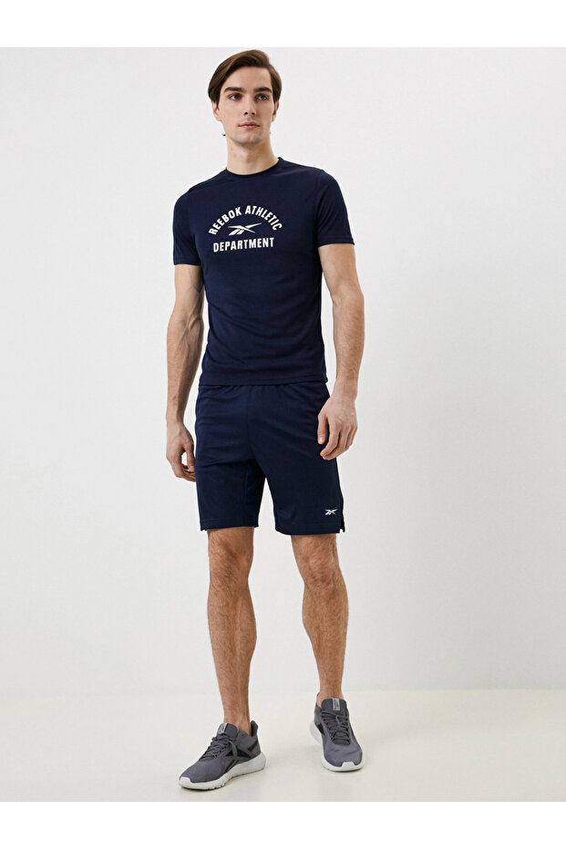 Logo Detaylı Yan Cepli Örme Şort - 4