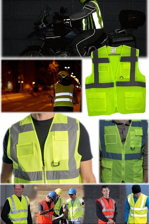 Neon Fosforlu Kurye Motorcu Müfredata Uygun Yeni Kural Reflektörlü Terletmez Fileli Cepli Yelek Sarı - 3