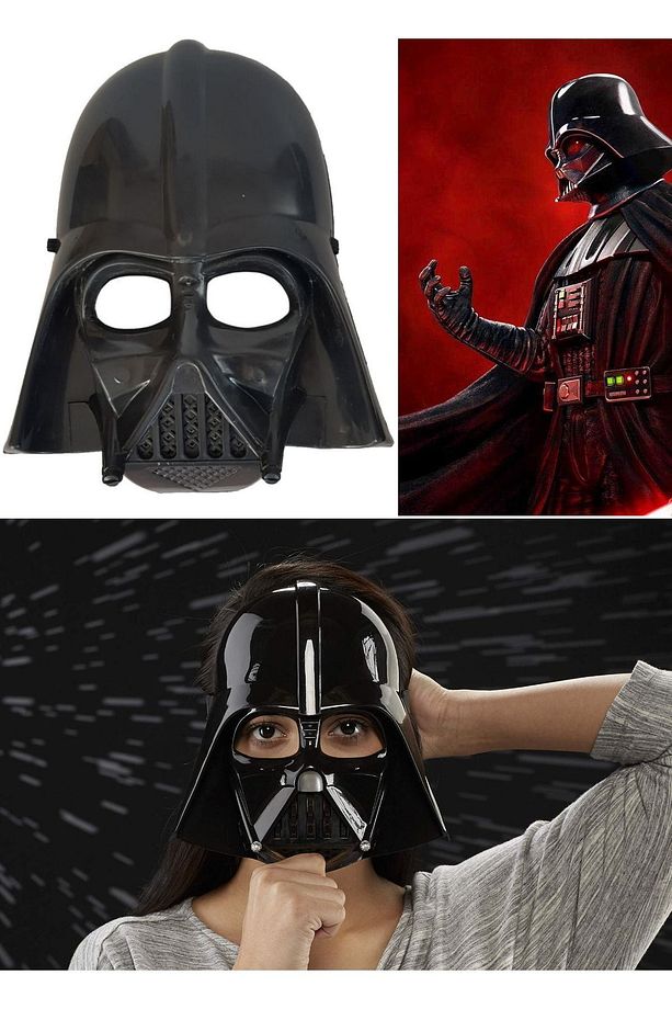Ürkütücü Darth Vader Maskesi Kostüm Partileri Için Mükemmel Siyah Darth Vader Maskesi Star Wars Seri - 5