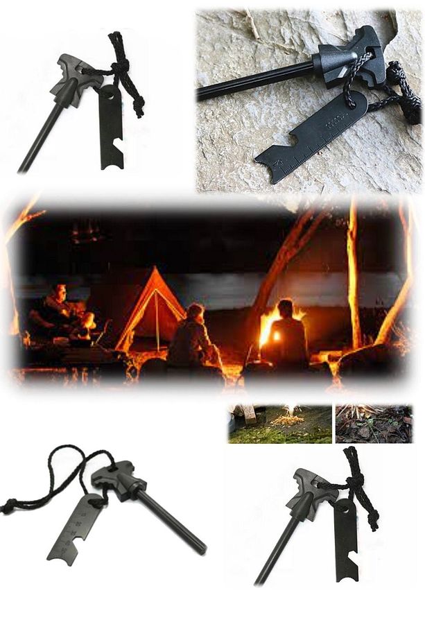 Taşınabilir Sınırsız Ateşleme Aracı Profesyonel Kampta Çakmak Yerine Kullanan Magnezyum Şerit Çakmak - 6