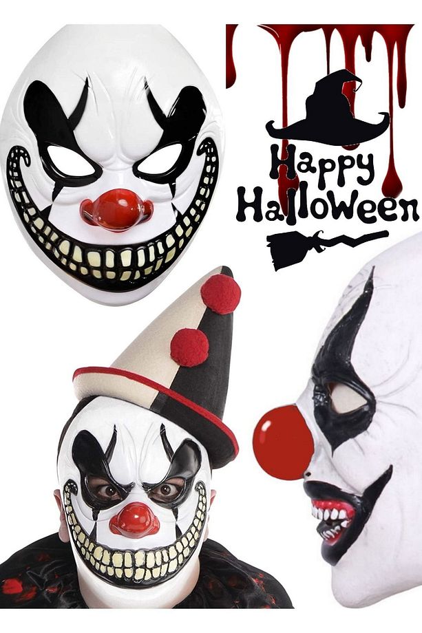 Freak Show Joker Maske Korkunç Joker Kostümü Freak Show Joker Maske Yetişkinler Ve Çocuklar Için - 6