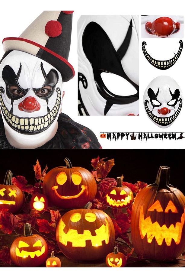 Freak Show Joker Maske Korkunç Joker Kostümü Freak Show Joker Maske Yetişkinler Ve Çocuklar Için - 4