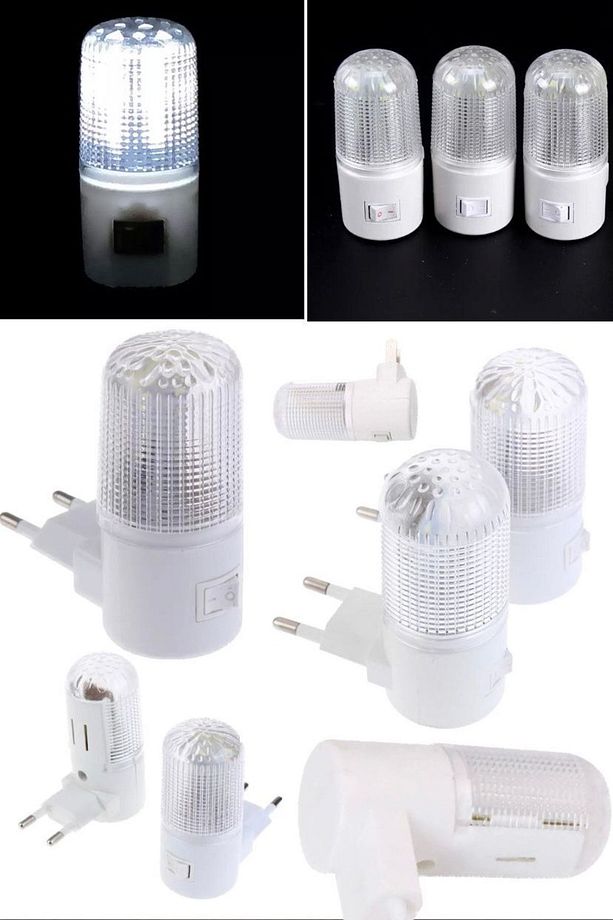 2 Adet Led Mini Gece Işığı Anahtarı Led Işık Göz Koruma Gece Lambası Bebek Odası Için Göz Ağrıtmaz - 6