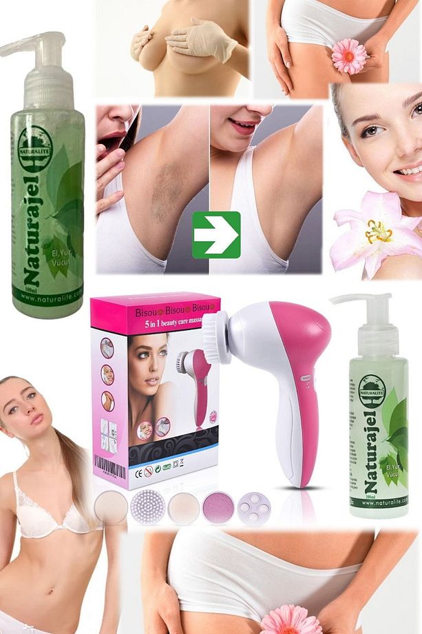 Tüm Vücut Peeling Jeli Beyazlatma Ve Gençleştirme 5 In 1 Peeling Fırçası & Cilt Bakım Seti 100ml - 8